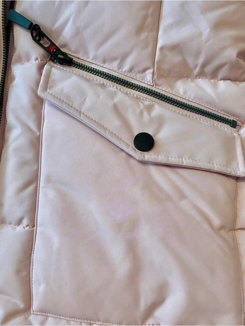 Canada Weather Gear NWT Blush Pink Faux Fur Hood Puffer Parka L - Picture 5 of 11